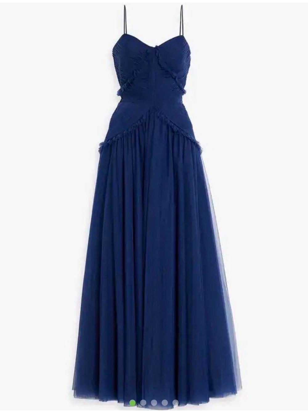 Zac Posen Pleated Tulle Gown